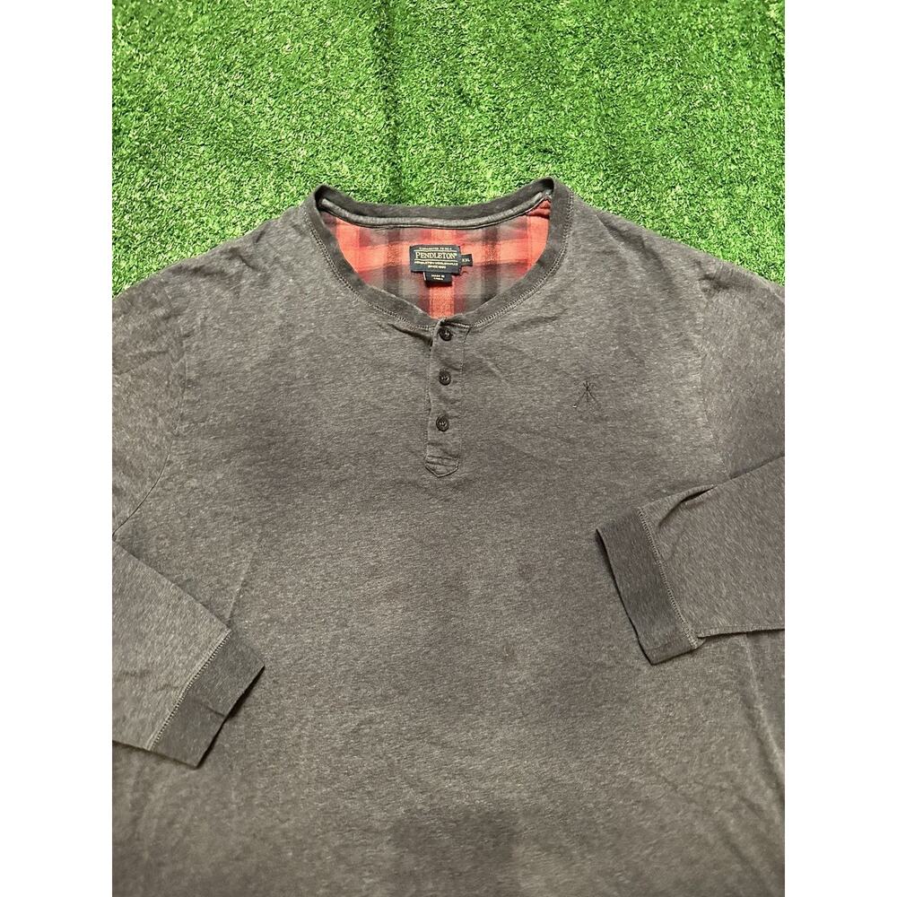 Grey Pendleton Long Sleeve Button Shirt Size Xxl - image 2